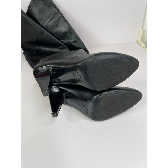Guess Black Genuine Leather Knee High Boots Y2K Designer Formal Size US 7
Chic - Picture 5 of 16
